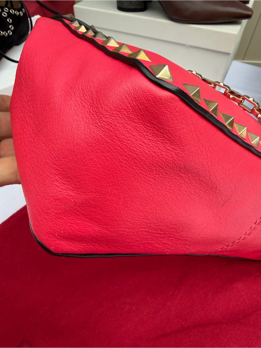 Valentino Garavani Rockstud pink bag - Picture 4 of 12